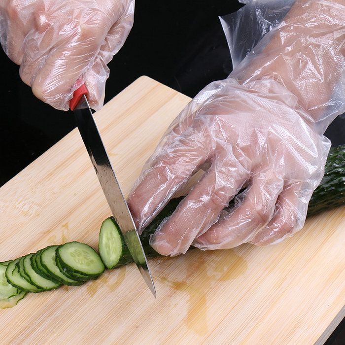 Guantes desechables de polietileno de grado alimenticio