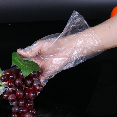 Guantes desechables de plástico PE para preparación de alimentos