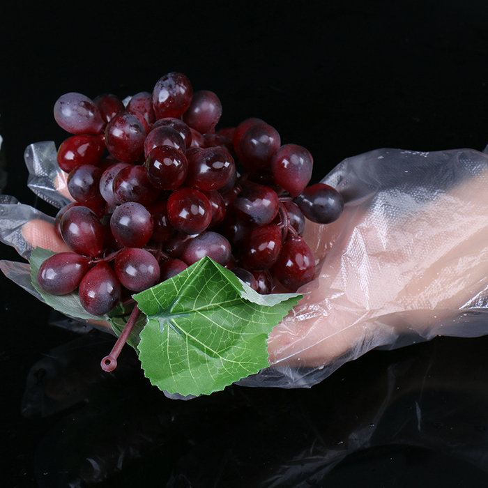 Guantes desechables de plástico polivinílico para manipulación de alimentos